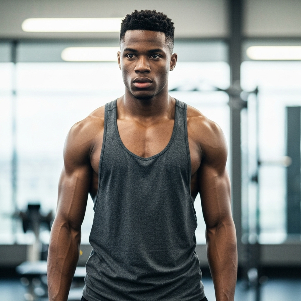 Athletic man in tank top